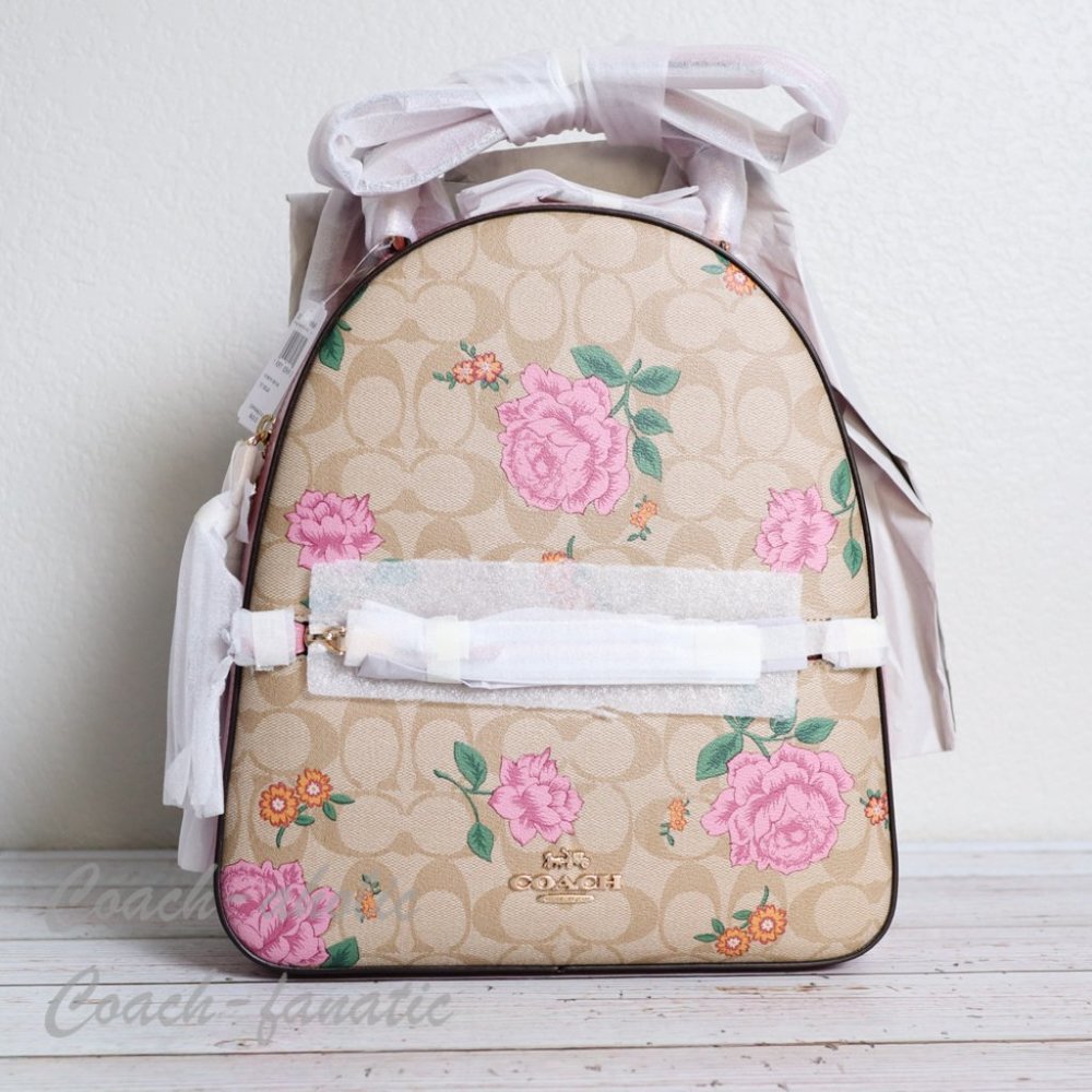 NWT Coach Jordyn Backpack In Signature Canvas_6